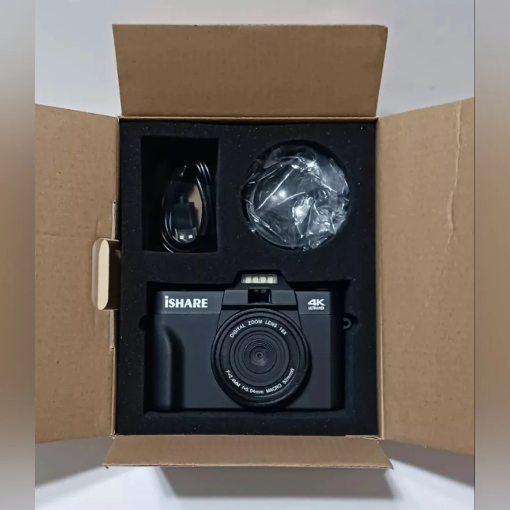 4K Digital Camera Ultra HD Ishare 48MP.